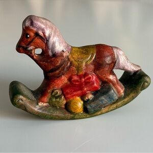 Colorful Rocking Horse Figurine